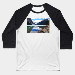 Lake Louise Victoria Glacier Alberta Canadian Rockies Canada Baseball T-Shirt